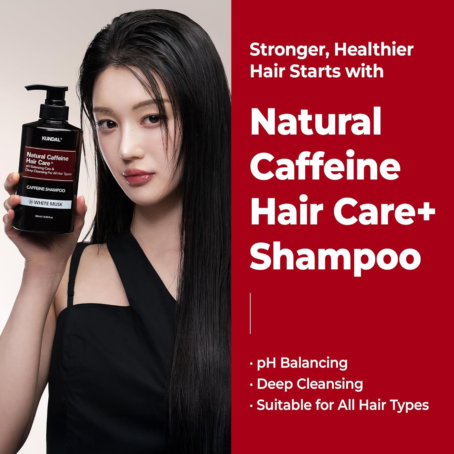 [KUNDAL] Caffeine Shampoo 500ml (2 types)