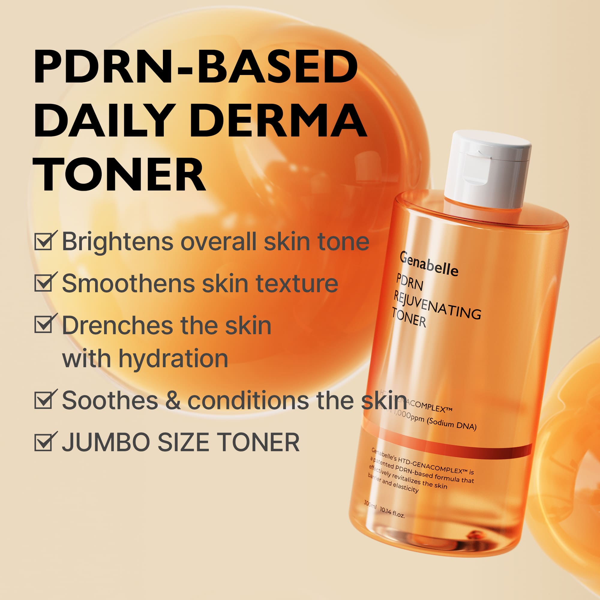 [Genabelle] PDRN Rejuvenating Toner 300ml