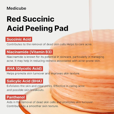 [Medicube] Red Succinic Acid Peeling Pad (70ea)