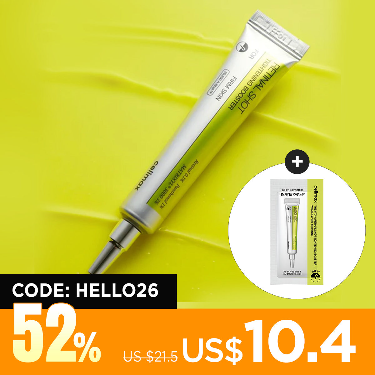 [celimax] THE Vita-A Retinal Shot Tightening Booster 15ml + Free Gift