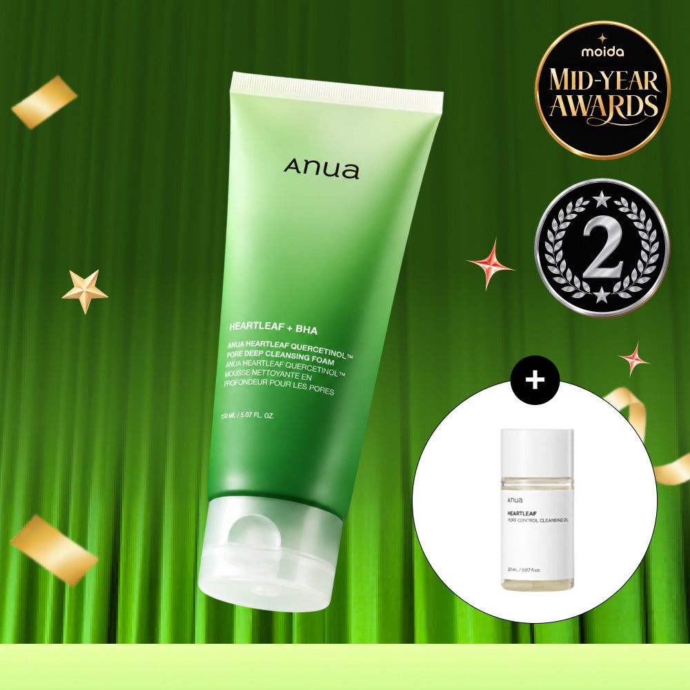 [Anua] Heartleaf Quercetinol Pore Deep Cleansing Foam 150ml + FREE GIFT