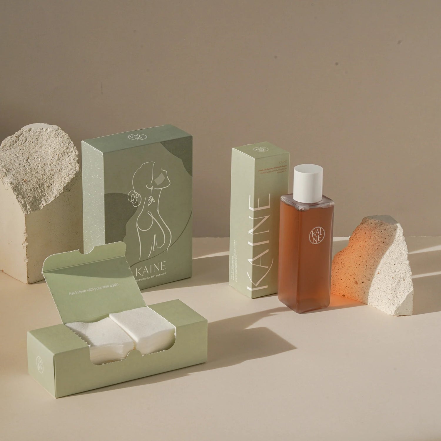 [KAINE] Kombu Balancing Ampoule Toner Special Set (Toner 150ml + Cotton Pads 40pcs)