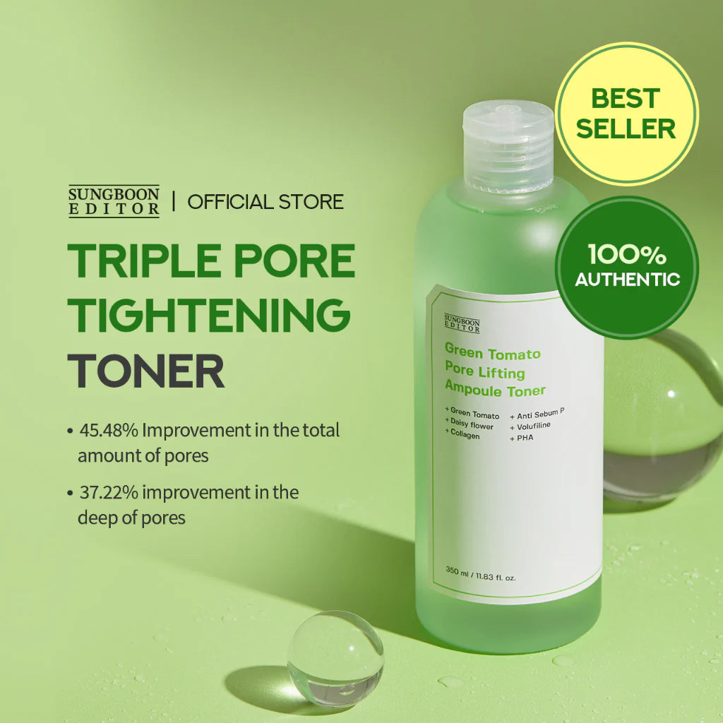 [SUNGBOON EDITOR] Green Tomato Pore Lifting Ampoule Toner 350ml
