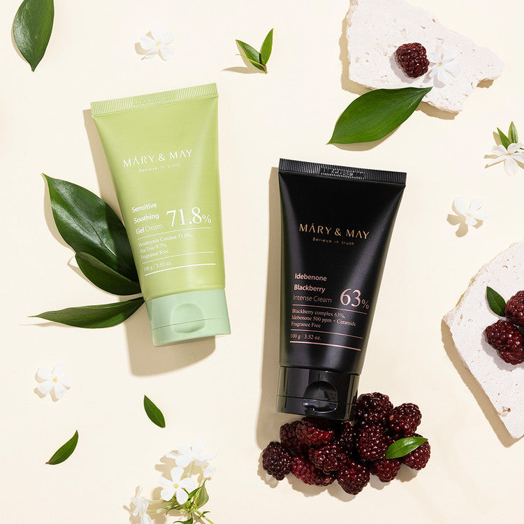 *Gift Set* [Mary&May] Soothing Gel Cream+Idebenone Blackberry Cream Duo Set