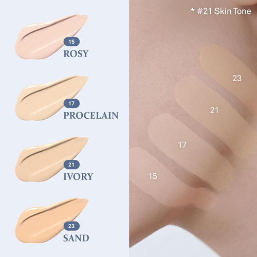 [Hince] Second Skin Mesh Matte Cushion (4 Colors)