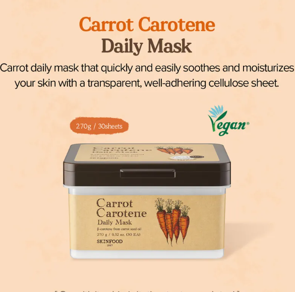 [Skinfood] Carrot Carotene Daily Mask 270g