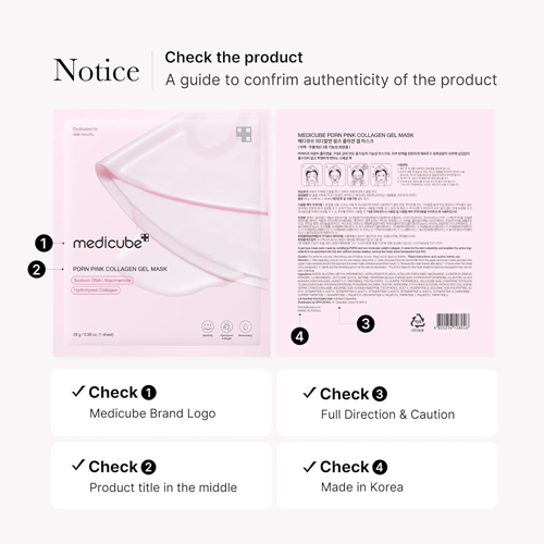 [Medicube] PDRN Pink Collagen Gel Mask (1ea/4ea)