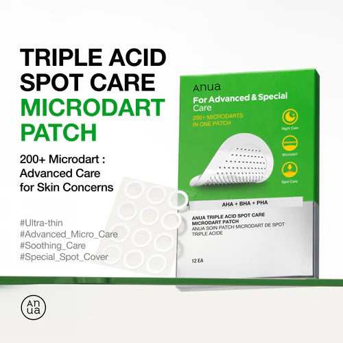[Anua] Triple Acid Spot Care Microdart Patch (12ea)
