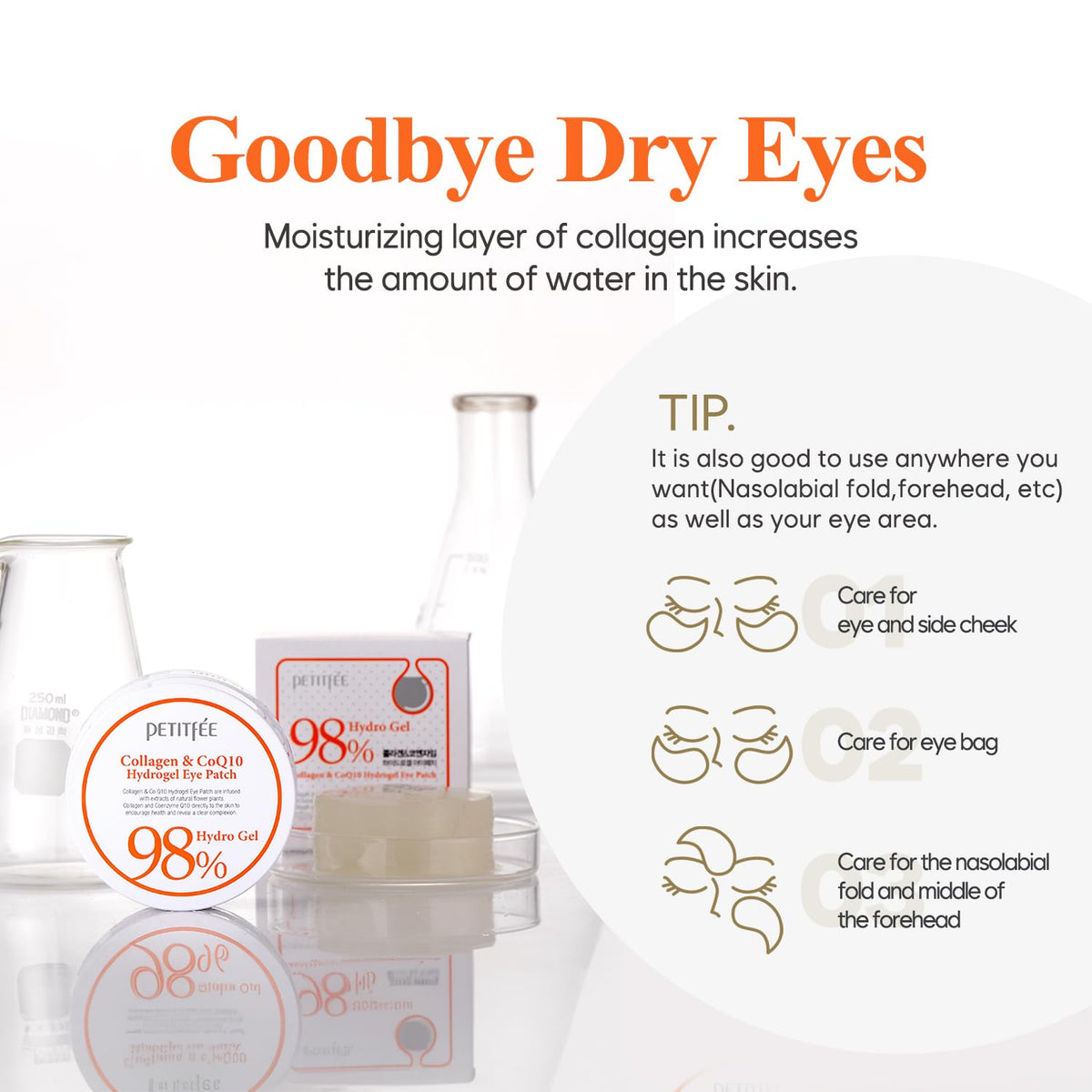 [Petitfee] Collagen CoQ10 Hydrogel Eye Patch (60ea)