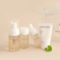 [HEVEBLUE] Salmon Caring Centella Special Travel Kit Bag