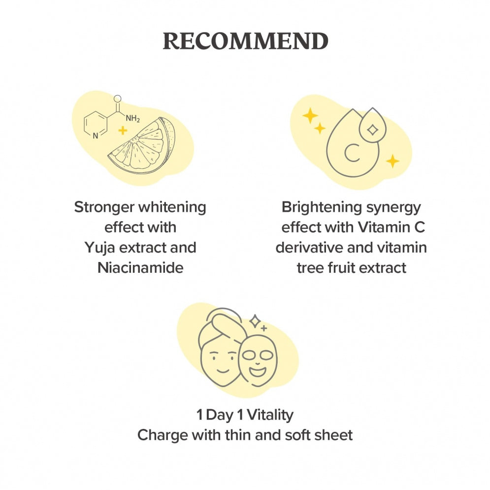 [Skinfood] Yuja C Vita Daily Mask (30ea)