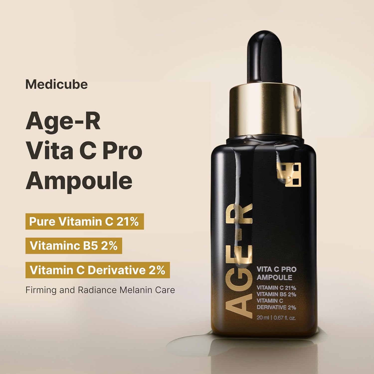 MEDICUBE] AGE-R Vita C Pro Ampoule 20ml – MOIDA