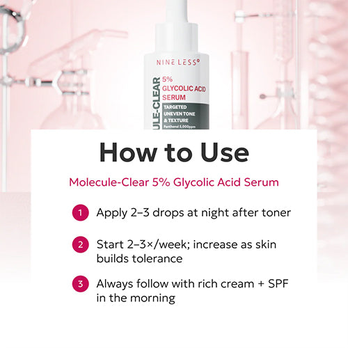 [NINELESS] Molecule-Clear 5% Glycolic Acid Serum 30ml