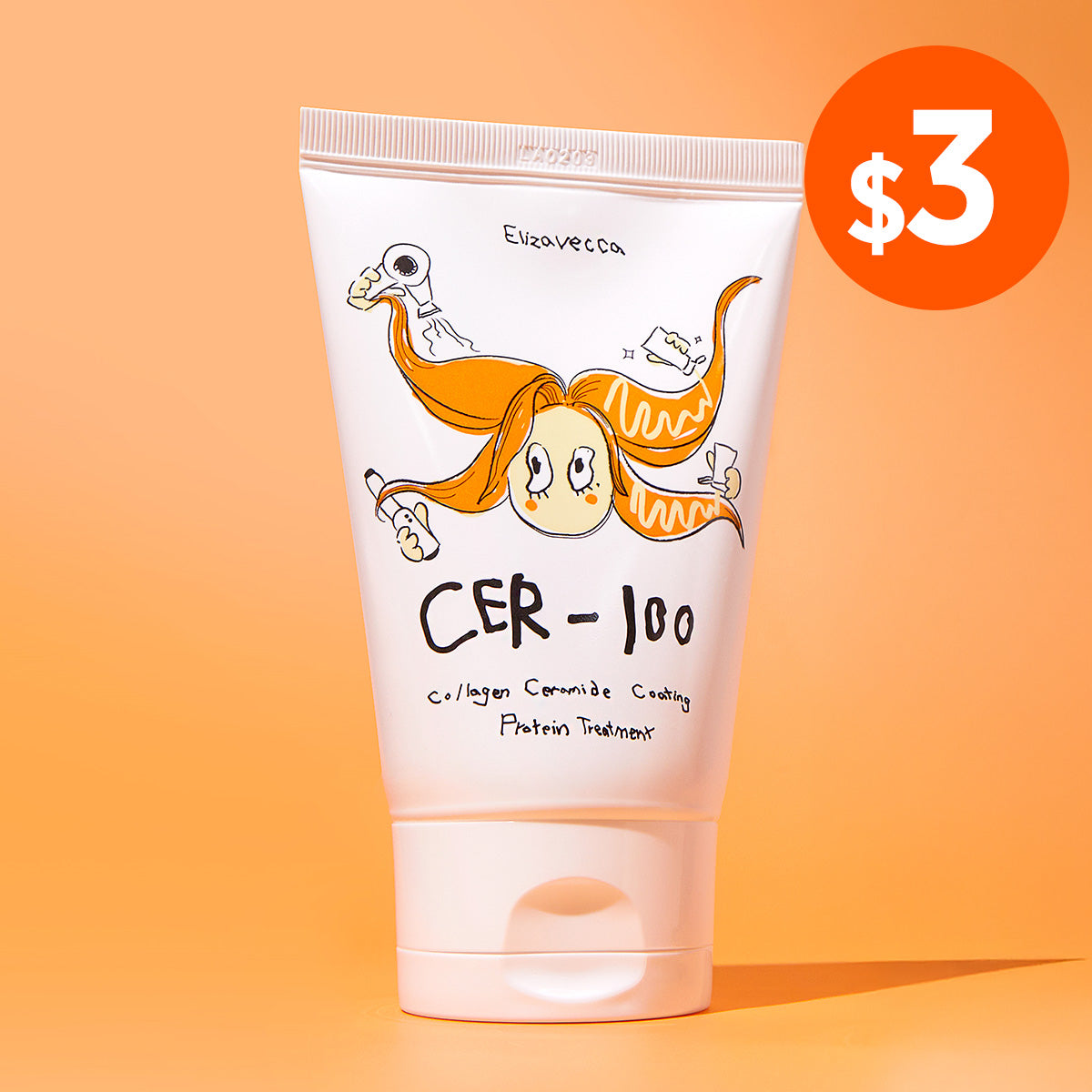 ***[Elizavecca] Tratamiento de Proteínas de Recubrimiento de Ceramida con Colágeno Lácteo