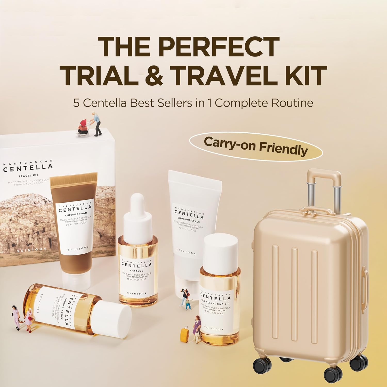 MOIDA SET [SKIN1004] Madagascar Centella Travel Essentials Set (Skincare Kit + Sheet Mask 5ea) *Special Price*