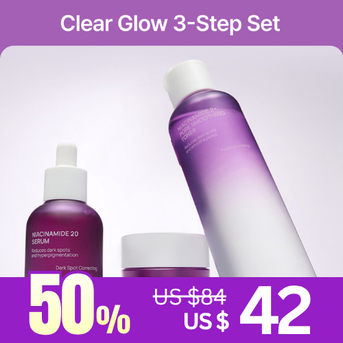 *Special Price* MOIDA SET [Jumiso] Brightening Routine Set: Niacinamide20 Serum + Toner + Night Cream