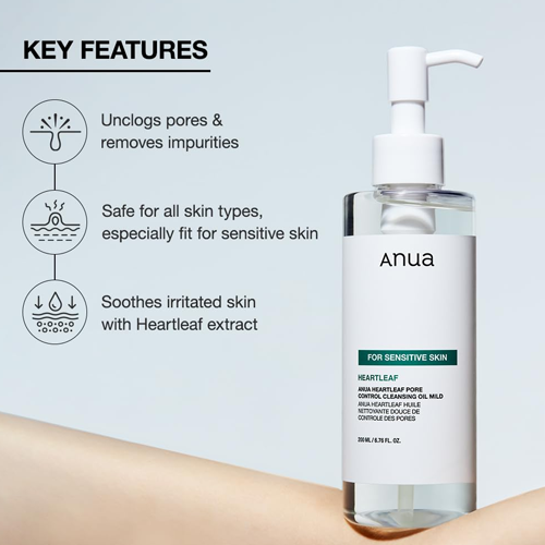 [Anua] Heartleaf Quercetinol Pore Deep Cleansing Foam & Mild Oil Set
