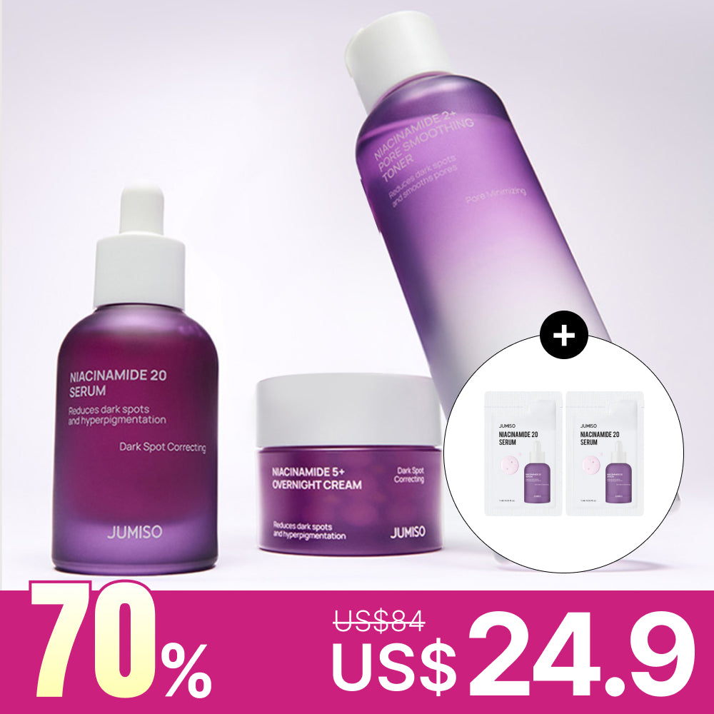 *Special Price* MOIDA SET [Jumiso] Brightening Routine Set: Niacinamide20 Serum + Toner + Night Cream