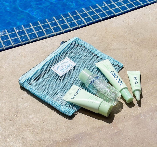 MOIDA SET [TOCOBO] Travel-Ready Calming Set (Skincare Kit + Sun Stick + Lip Mask)