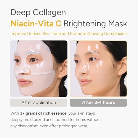 [SUNGBOON EDITOR] Deep Collagen Niacin Vita C Brightening Mask (4ea)