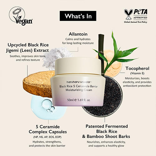 [haruharu wonder] Black Rice 5 Ceramide Barrier Moisturizing Cream 50ml