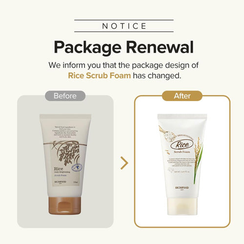 [Skinfood] *renewal* Rice Daily Brightening Scrub Foam 150ml