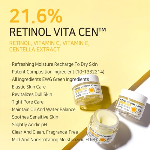 [APLB] Retinol Vitamin C Vitamin E Facial Cream 55ml