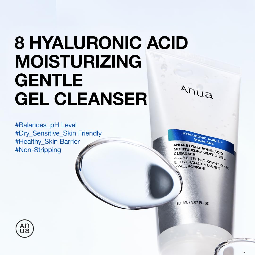 [Anua] 8 Hyaluronic Acid Moisturizing Cleanser Duo (Foam + Gel Cleanser) *Special Price*