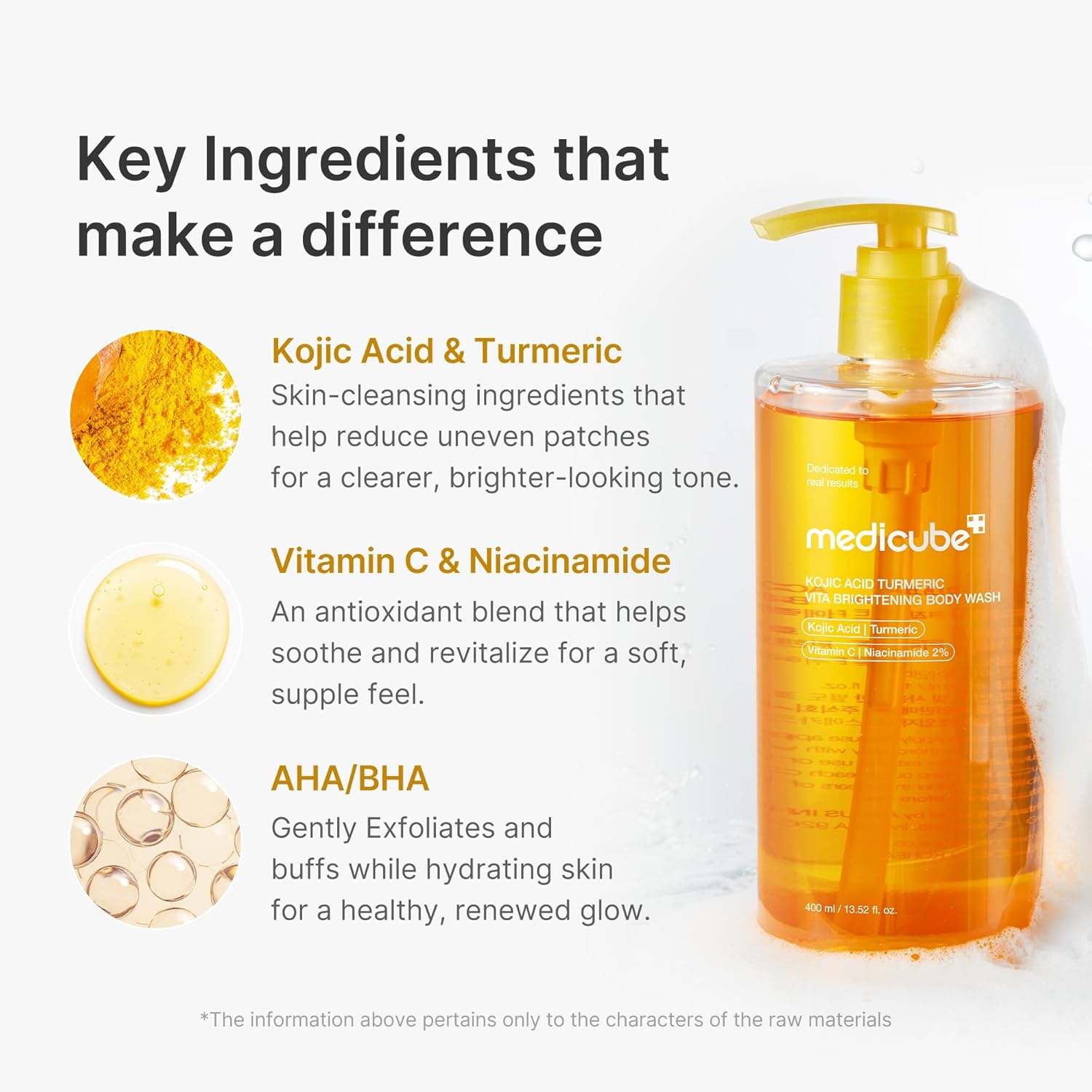 [MEDICUBE] Kojic Acid Turmeric Brightening Body Wash 400ml