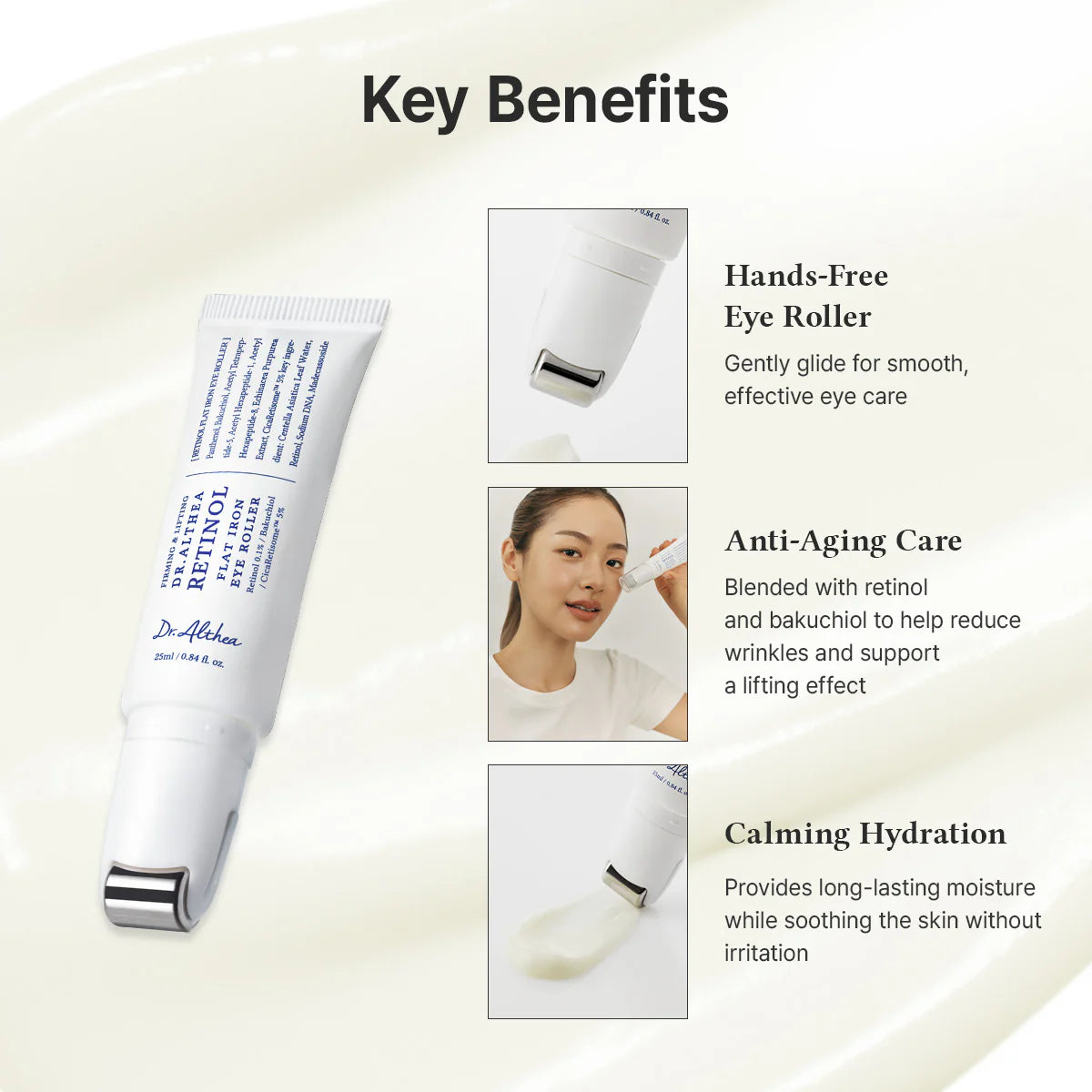 2EA [Dr.Althea] Retinol Flat Iron Eye Roller 25ml Double Pack (2ea) *Special Price*