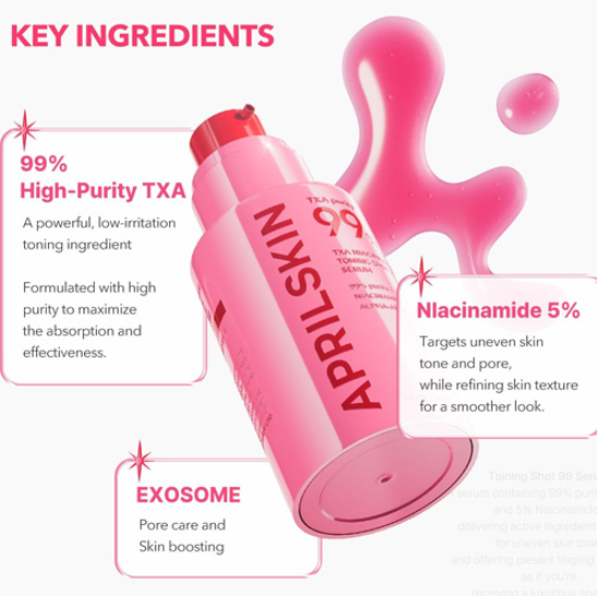 [APRILSKIN] TXA Niacinamide Toning Shot 99 Serum 30ml