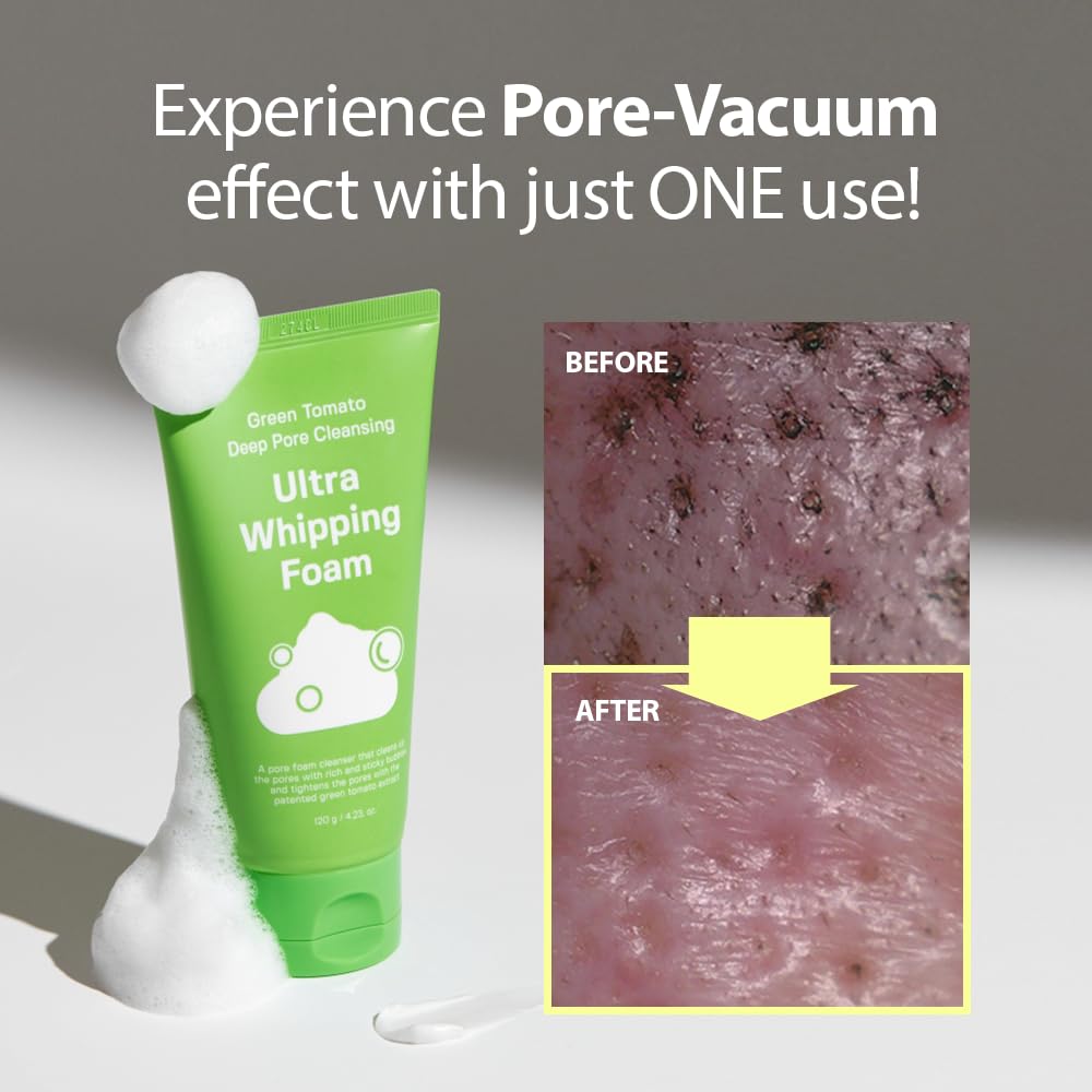 [SUNGBOON EDITOR] Green Tomato Deep Pore Cleansing Ultra Whipping Foam 120ml
