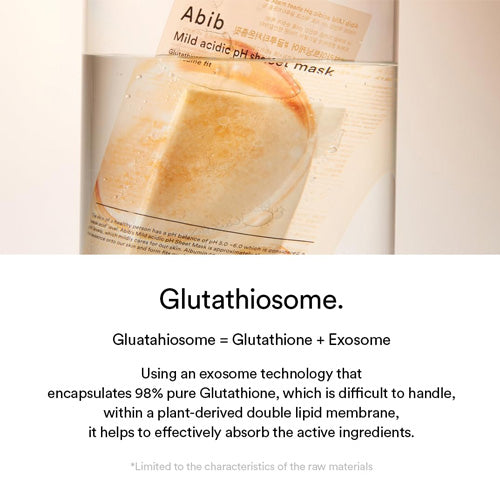 [Abib] Mild acidic pH sheet mask Glutathiosome fit (1ea)