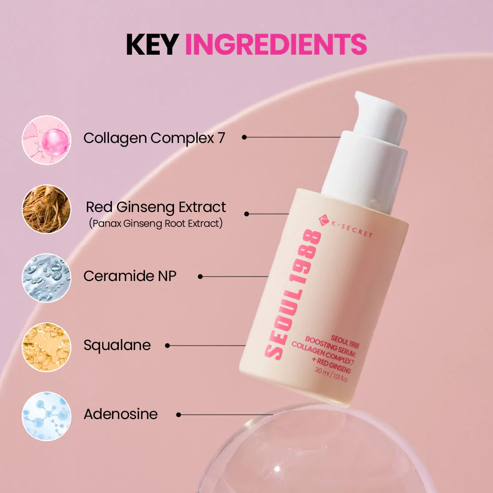 [KSECRET] SEOUL 1988 Boosting Serum: Collagen Complex 7 + Red Ginseng