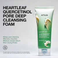 [Anua] Heartleaf Quercetinol Pore Deep Cleansing Foam & Mild Oil Set