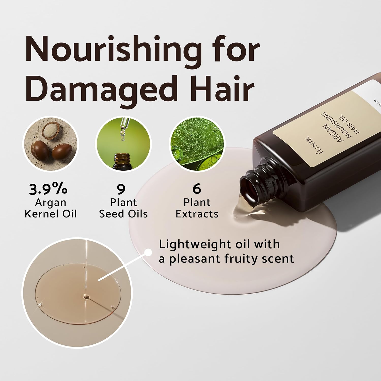 [iUNIK] Argan Nourishing Hair Oil 100ml