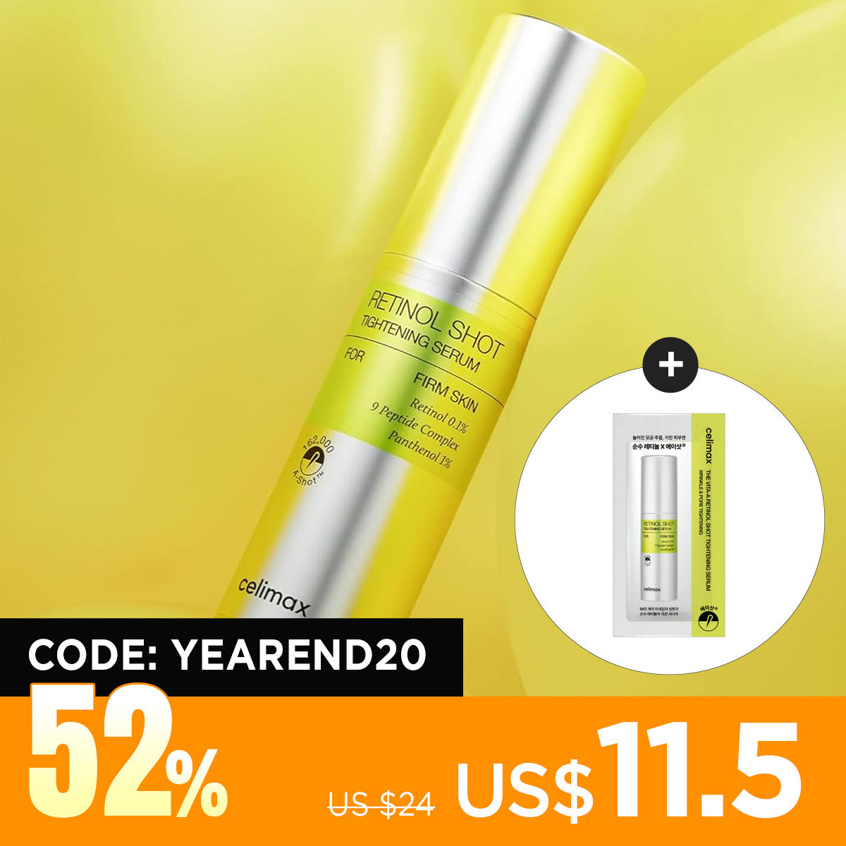 [celimax] THE VITA-A Retinol Shot Tightening Serum 30ml + Free Gift