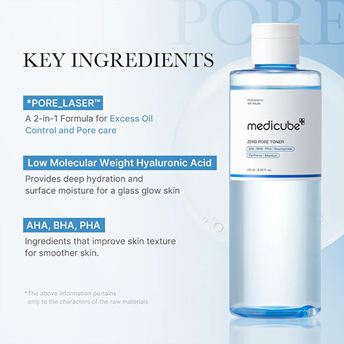 [Medicube] Zero Pore Toner 250ml