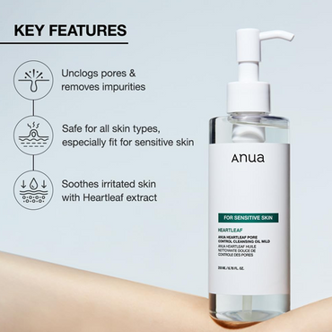 [Anua] Heartleaf Pore Control Cleansing Oil Mild 200ml