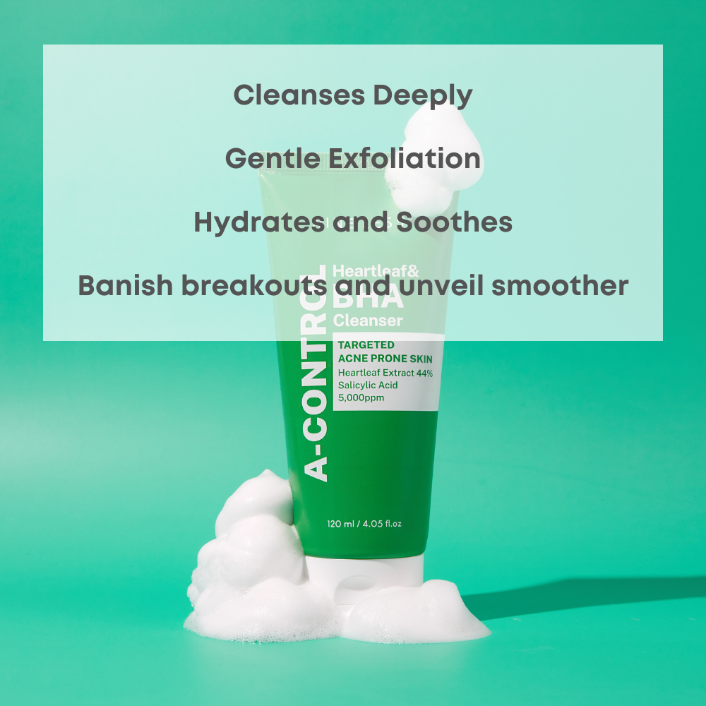 [NINE LESS] A-Control Heartleaf & BHA Cleanser 120ml