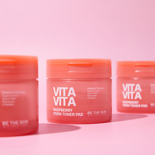 [Be The Skin] Vitavita Raspberry PDRN Toner Pad 120ml (60ea)