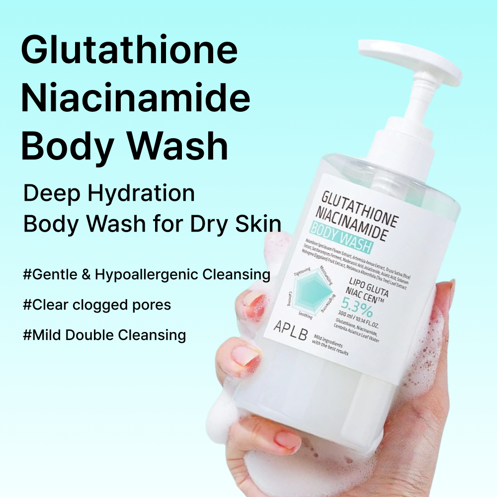 MOIDA SET [APLB] Glutathione Niacinamide Brightening Body Routine for Dull & Rough Skin (Body Wash + Body Lotion) *Special Price*