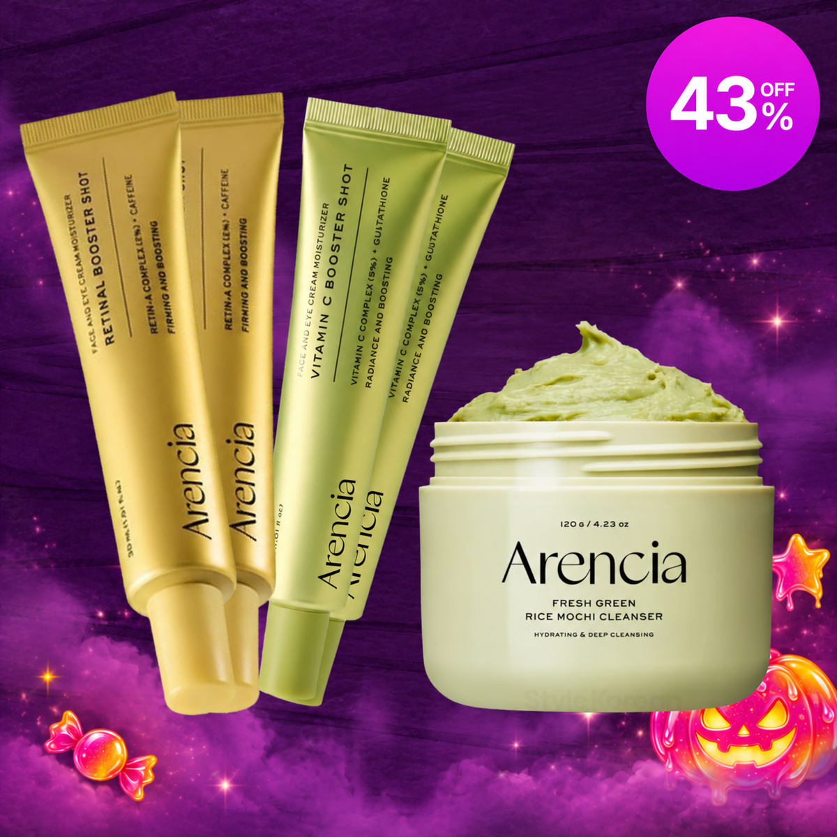 🎁HALLOWEEN-ONLY [Arencia] Witch’s Brew Glow Set (5 items included)