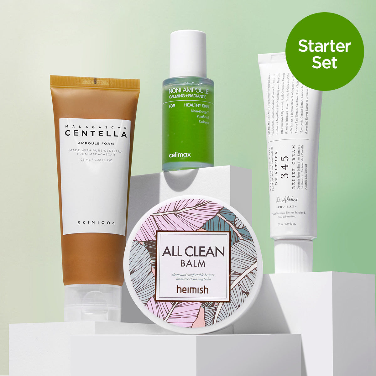 *Special Price* MOIDA SET [MOIDA] K-Beauty Set for Skincare Starters (Cleansing Balm + Foam + Serum + Cream)