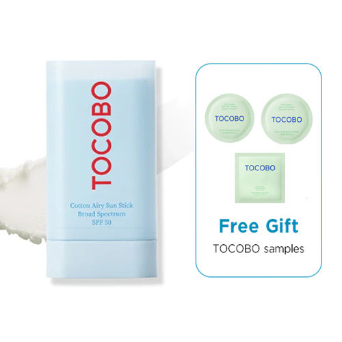 [TOCOBO] *renew* Cotton Airy Sun Stick SPF50 19ml + FREE GIFT