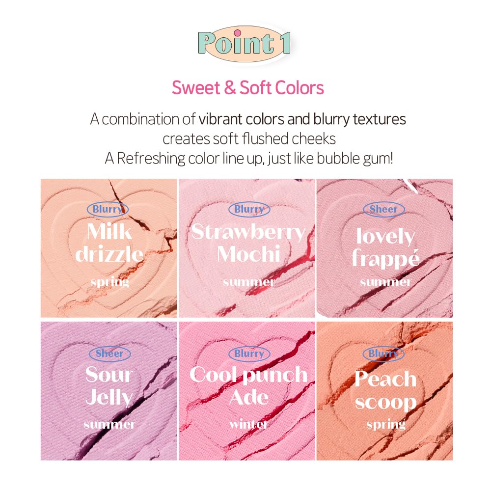 [ETUDE] Heart Pop Blusher (3 colors)