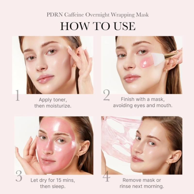 [Medicube] PDRN Pink Caffeine Night Wrapping Mask 75ml