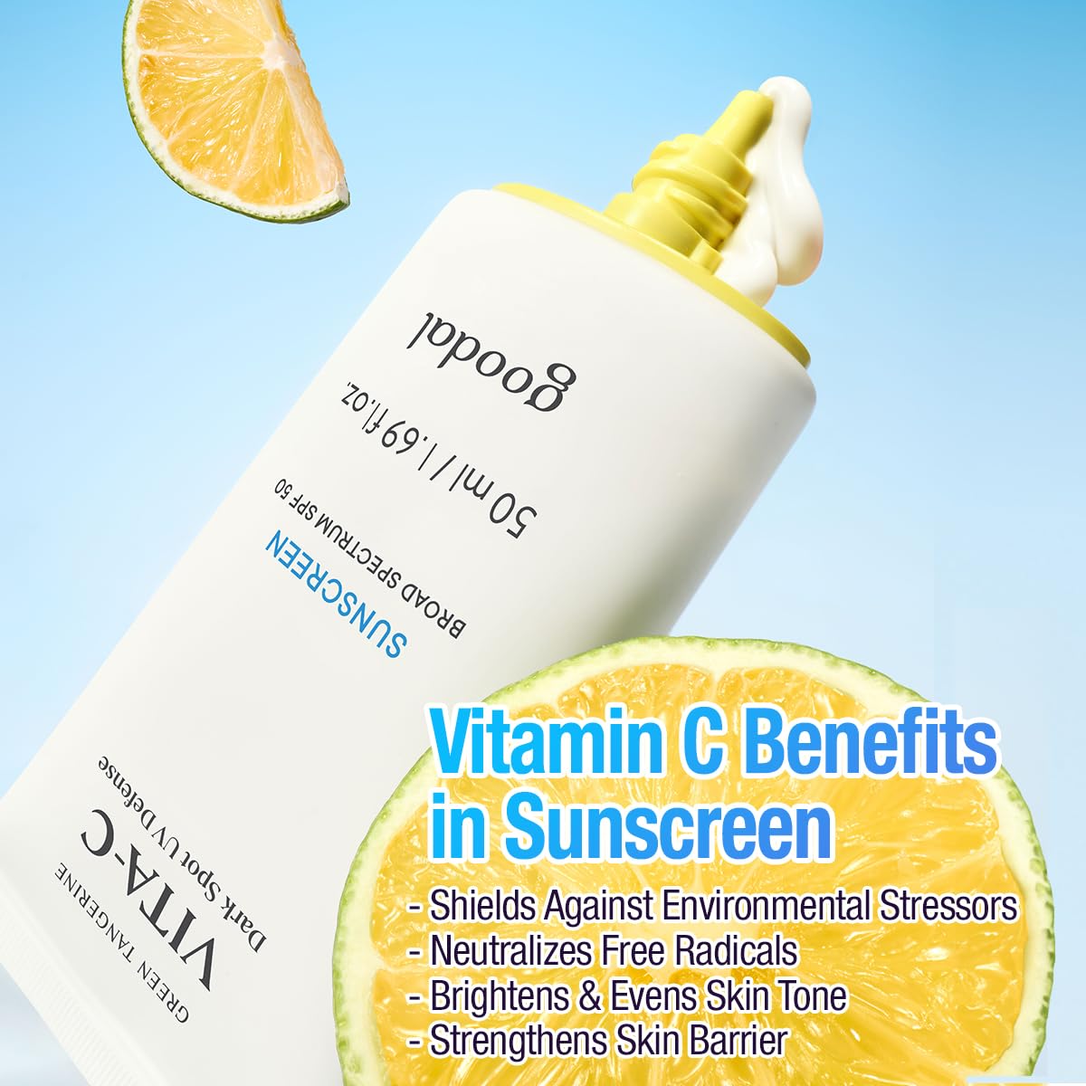 [Goodal] Green Tangerine Vita C Dark Spot UV Defense Sunscreen 50ml