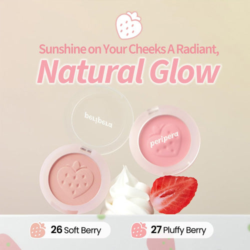 [Peripera] Pure Blushed Sunshine Cheek 026 Fluffy Berry (Soft Berry)