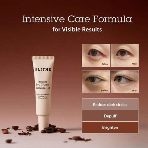 [BLITHE] Pressed Eye Cream Caffeine 0.1 20ml